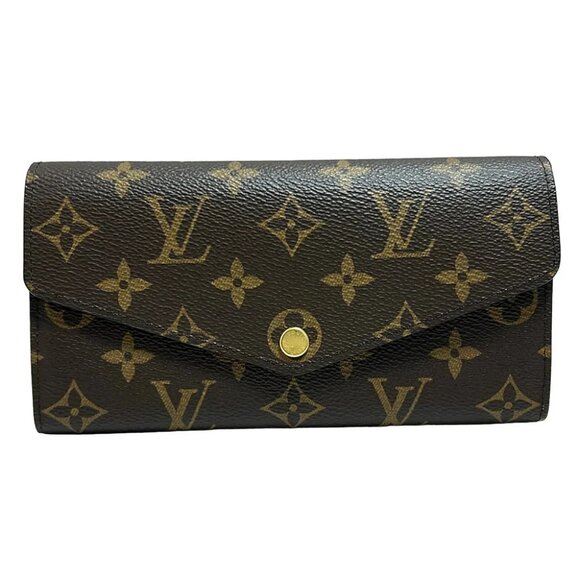 Auth LOUIS VUITTON Portefeuille Sara M62234 Fuchsia Monogram - RFID : confirmed - Picture 1 of 6